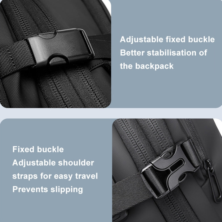 BANGE BG-1909-8 Vacuum Compression Backpack Casual Computer Bag Large Capacity Weighable Business Travel Bag, BG-1909-8
