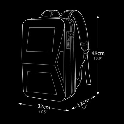 BANGE BG-2956 Expandable Hard Shell Computer Bag Men Business Backpack, BG-2956