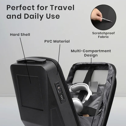 BANGE BG-2956 Expandable Hard Shell Computer Bag Men Business Backpack, BG-2956