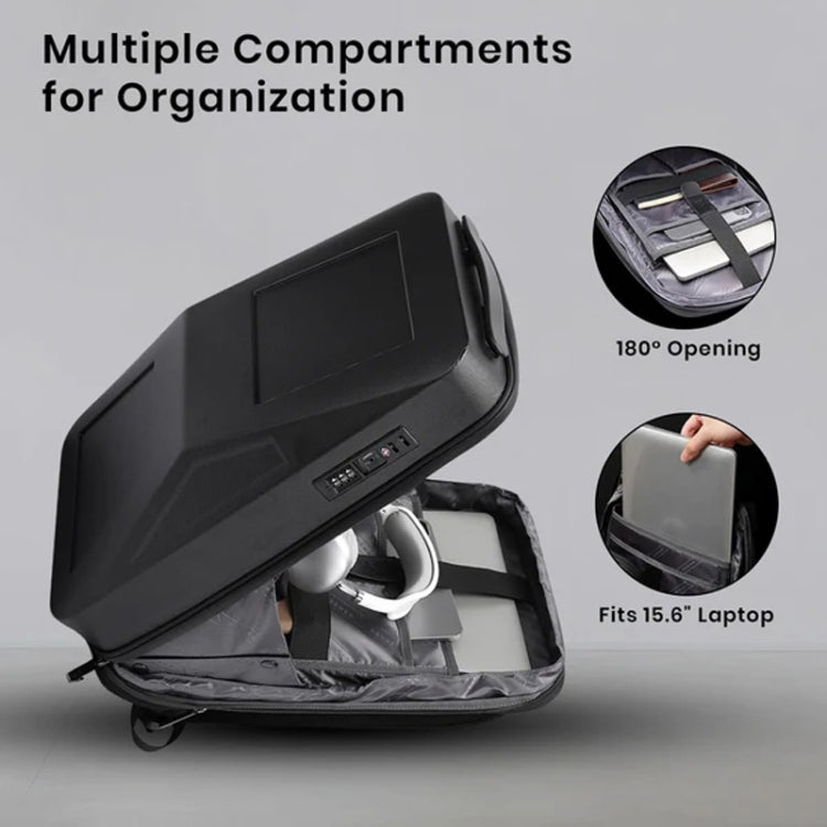 BANGE BG-2956 Expandable Hard Shell Computer Bag Men Business Backpack, BG-2956