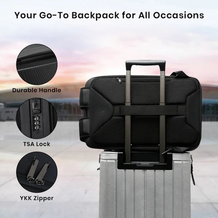 BANGE BG-2956 Expandable Hard Shell Computer Bag Men Business Backpack, BG-2956
