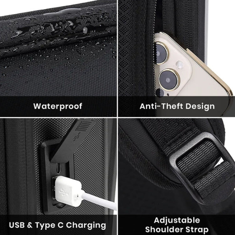 BANGE BG-2956 Expandable Hard Shell Computer Bag Men Business Backpack, BG-2956