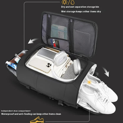 BANGE BG-3029 Large Capacity Sports Travelling Shoulder Bag Wet Dry Separation Lightweight Computer Bag, BG-3029