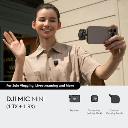 Original DJI Mic Mini (1 TX + 1 RX), 1 TX + 1 RX