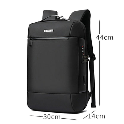 SKV B20453 Men Business Casual Multifunctional Double Shoulder Bag Large Capacity Laptop Backpack