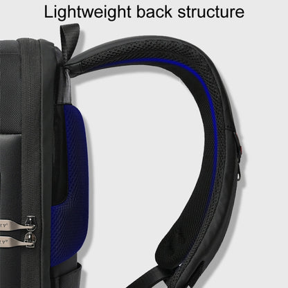 SKV B20453 Men Business Casual Multifunctional Double Shoulder Bag Large Capacity Laptop Backpack