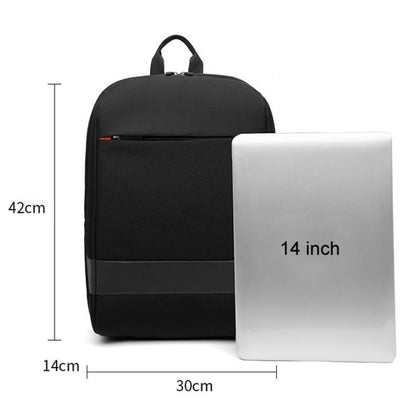 SKV B22016 Men Business Casual Double Shoulder Bag Outdoor Travel Laptop Backpack