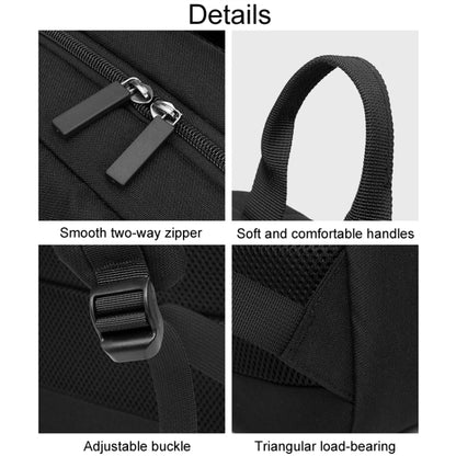 SKV B22016 Men Business Casual Double Shoulder Bag Outdoor Travel Laptop Backpack