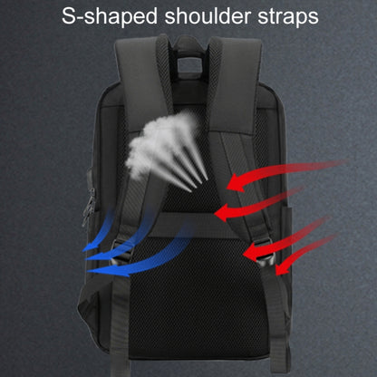 SKV B23889 Men Large Capacity Double-Shoulder Business Laptop Bag, B23889