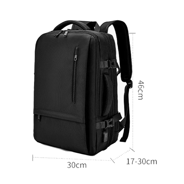 SKV BLB2006 Men Business Travel Double Shoulder Bag Large Capacity Casual Laptop Backpack, BLB2006