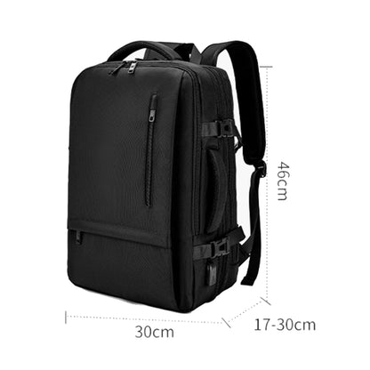 SKV BLB2006 Men Business Travel Double Shoulder Bag Large Capacity Casual Laptop Backpack, BLB2006