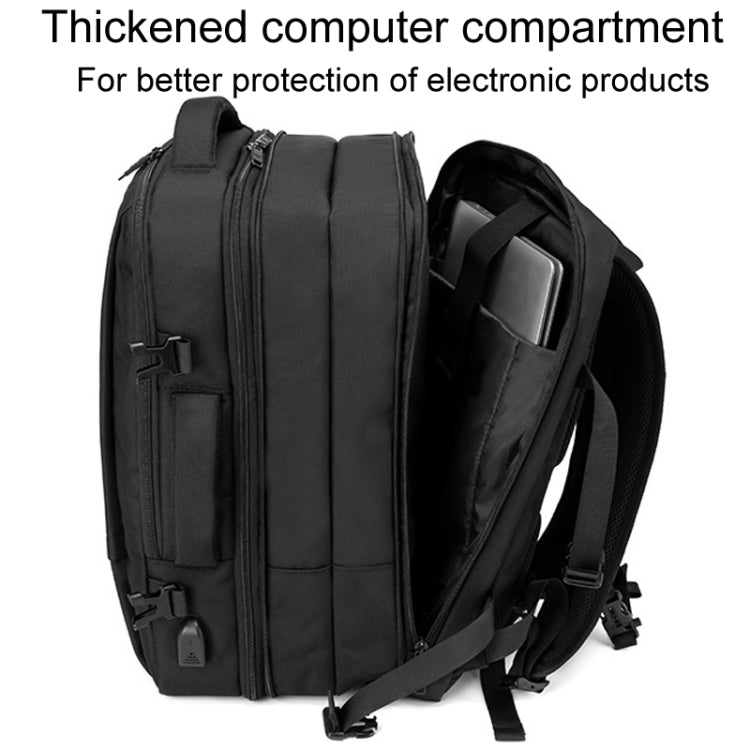 SKV BLB2006 Men Business Travel Double Shoulder Bag Large Capacity Casual Laptop Backpack, BLB2006