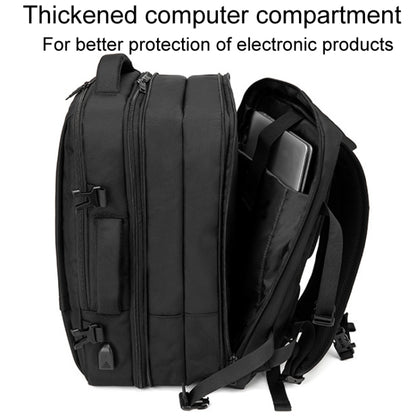 SKV BLB2006 Men Business Travel Double Shoulder Bag Large Capacity Casual Laptop Backpack, BLB2006