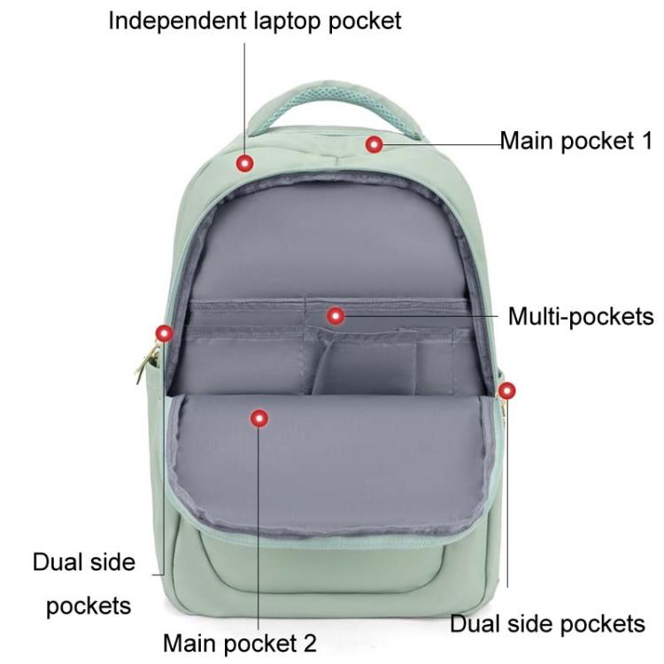 SKV B23874 Large Capacity Water Resistant Double Shoulder Casual Laptop Bag, B23874