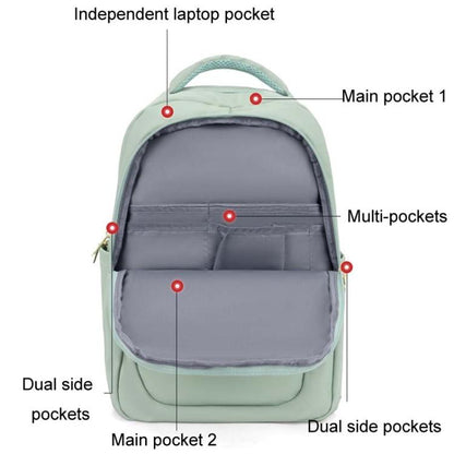 SKV B23874 Large Capacity Water Resistant Double Shoulder Casual Laptop Bag, B23874