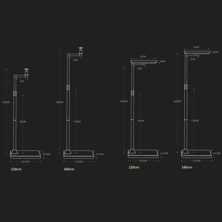 Xiaotian Household Floor-standing Hidden Projector Telescopic Bracket, 1.2m Pallet Model, 1.2m Bend Model, 1.6m Bend Model, 1.6m Pallet Model