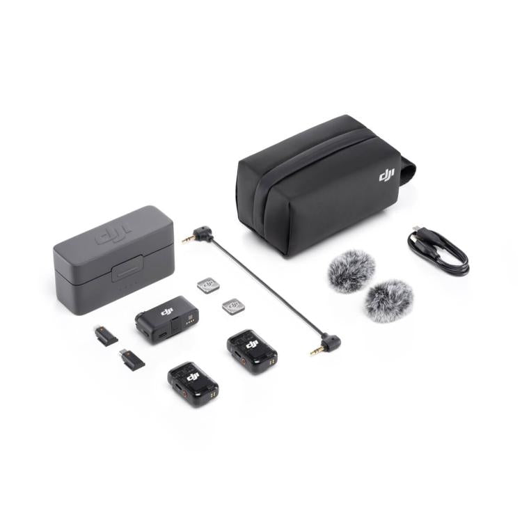 Original DJI Mic 2 (2 TX + 1 RX + Charging Case), 2 TX + 1 RX + Charging Case