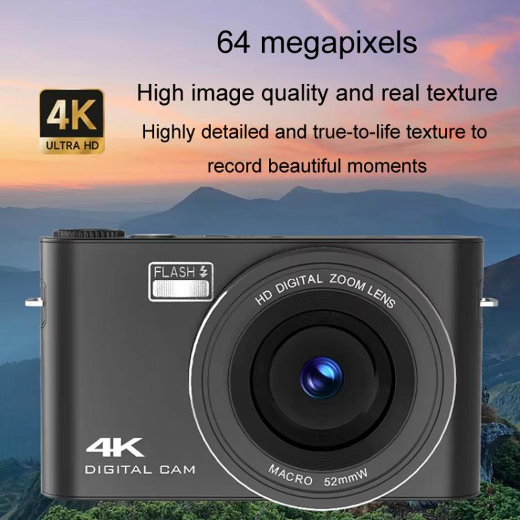 4K HD Touch Screen Digital Micro SLR Camera MP3 DSLR Camcorder 64MP Anti-Shake Vlogging Video Camera