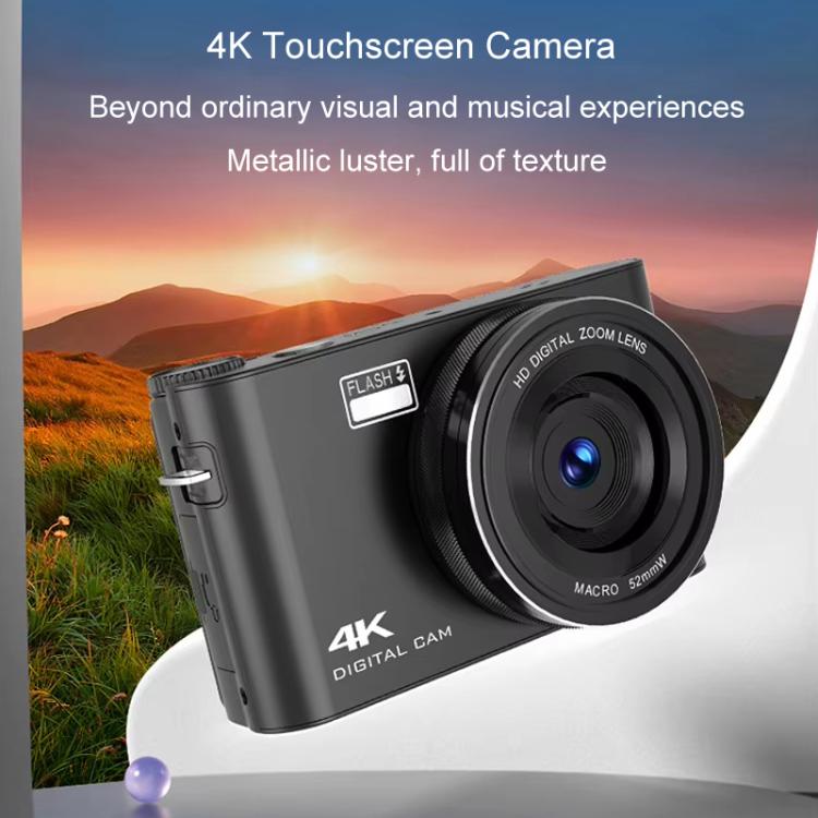 4K HD Touch Screen Digital Micro SLR Camera MP3 DSLR Camcorder 64MP Anti-Shake Vlogging Video Camera