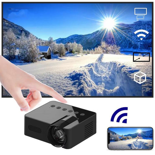 YT100 Suppor 1080P Mini Portable Projector WiFi Wireless Mirroring For IOS Android Smartphone