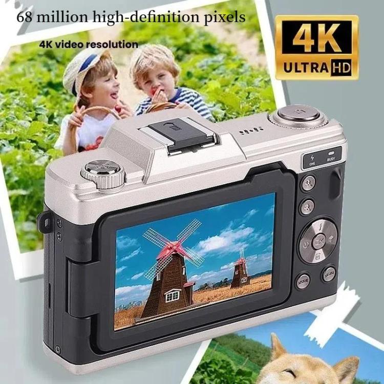 68MP Digital Camera Student CCD Travel Portable Retro Women Starter Flip Screen Card Camera