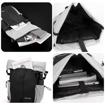 WEPOWER  Men and Women Contrast Color Backpack for Commuting Large-capacity Casual Bag