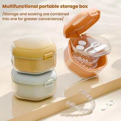 Invisible Braces Box Orthodontic Retainer Organizer Portable Denture Braces Storage Case