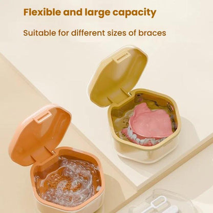 Invisible Braces Box Orthodontic Retainer Organizer Portable Denture Braces Storage Case