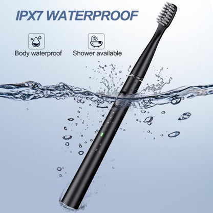 M200 IPX7 Waterproof Smart Timing Portable Electric Toothbrush with 6-brush Heads