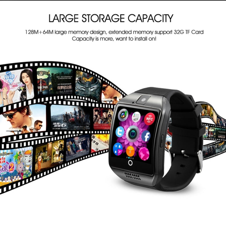 Q18 1.54 inch TFT Screen MTK6260A 360MHz Bluetooth 3.0 Smart Watch Phone, 128M + 64M Memory