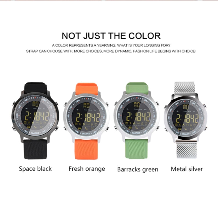 EX18 Smart Sports Watch FSTN Full View Screen Luminous Dial High Tensile TPU Strap, Support Steps Counting / Burned Calory / Calendar Date / Bluetooth 4.0 / Incoming Call Reminder / Low Battery Reminder