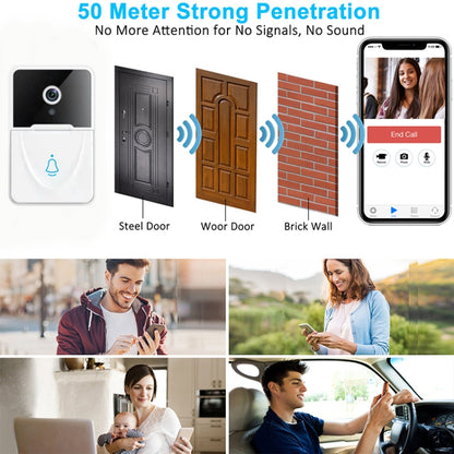 DoorBell X3 VGA WiFi Smart Video Doorbell with Chime, Support Night Vision, DoorBell X3