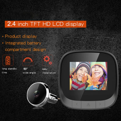 DD3S 2.4 inch Screen 0.3MP Security Camera Peephole Viewer Digital Peephole Door Bell,, DD3S