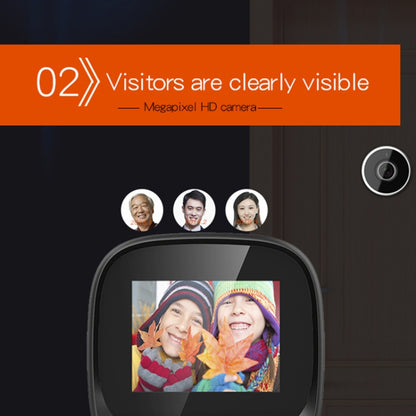 DD3S 2.4 inch Screen 0.3MP Security Camera Peephole Viewer Digital Peephole Door Bell,, DD3S