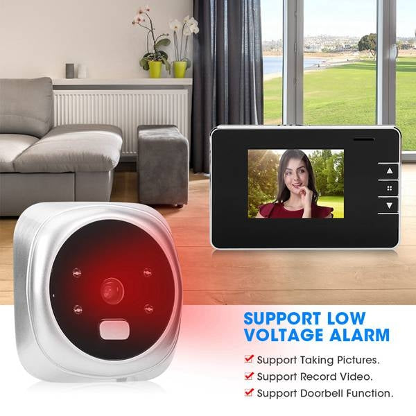 2.8Y 2.8 inch Screen 0.3MP Security Camera Peephole Viewer Digital Peephole Door Bell, 2.8Y