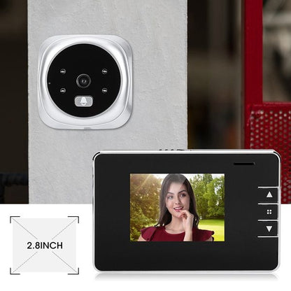 2.8Y 2.8 inch Screen 0.3MP Security Camera Peephole Viewer Digital Peephole Door Bell, 2.8Y