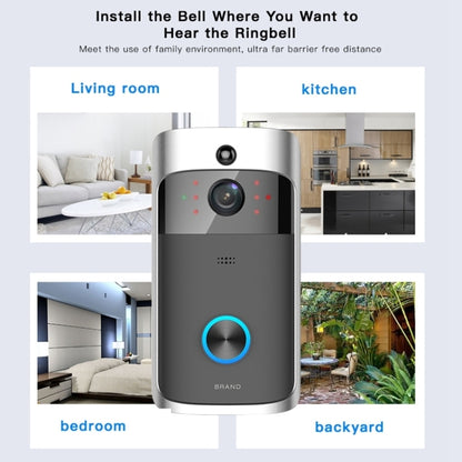 M3 720P Smart WIFI Ultra Low Power Video Visual Doorbell With Ding Dong Version, US Plug, With Ding Dong Version