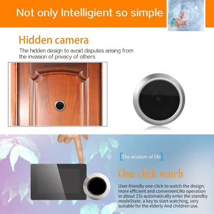 X1 4.3 inch Screen IP55 Waterproof Digital Door Viewer, X1