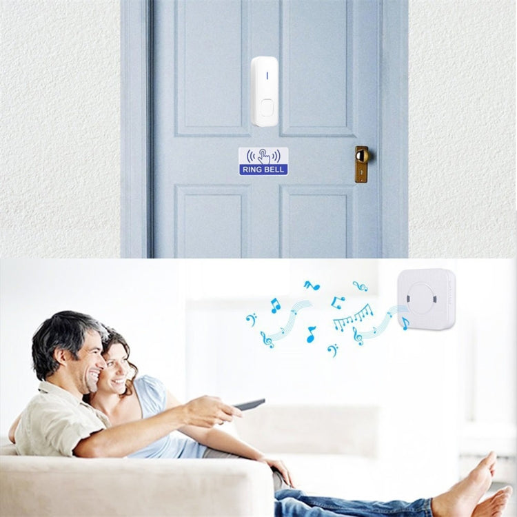 P6-B 110dB Wireless IP55 Waterproof Low Power Consumption WiFi Doorbell Receiver, 53 Music Options, Receiver Distance: 300m