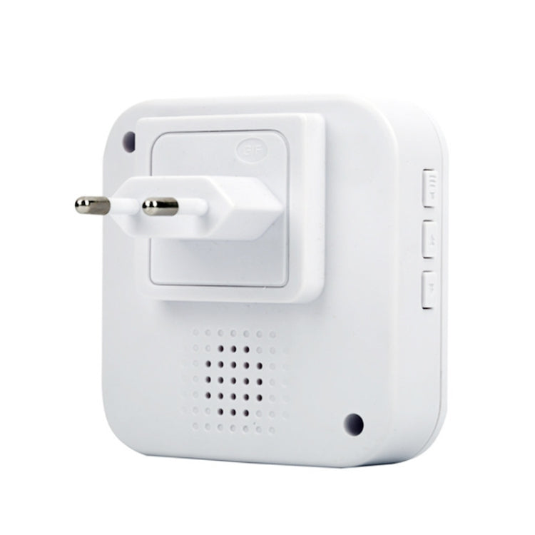 P6 110dB Wireless IP55 Waterproof Low Power Consumption WiFi Doing-dong Doorbell Receiver, Receiver Distance: 300m, EU Plug