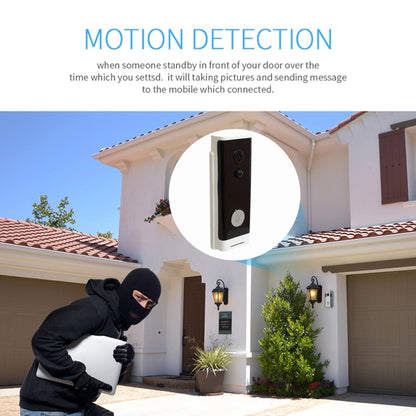 M200A 1080P WiFi Intelligent Round Button Video Doorbell, Support Infrared Motion Detection & Adaptive Rate & Two-way Intercom & Remote / PIR Wakeup, M200A