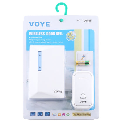 VOYE V015F Home Music Remote Control Wireless Doorbell with 38 Polyphony Sounds, V015F