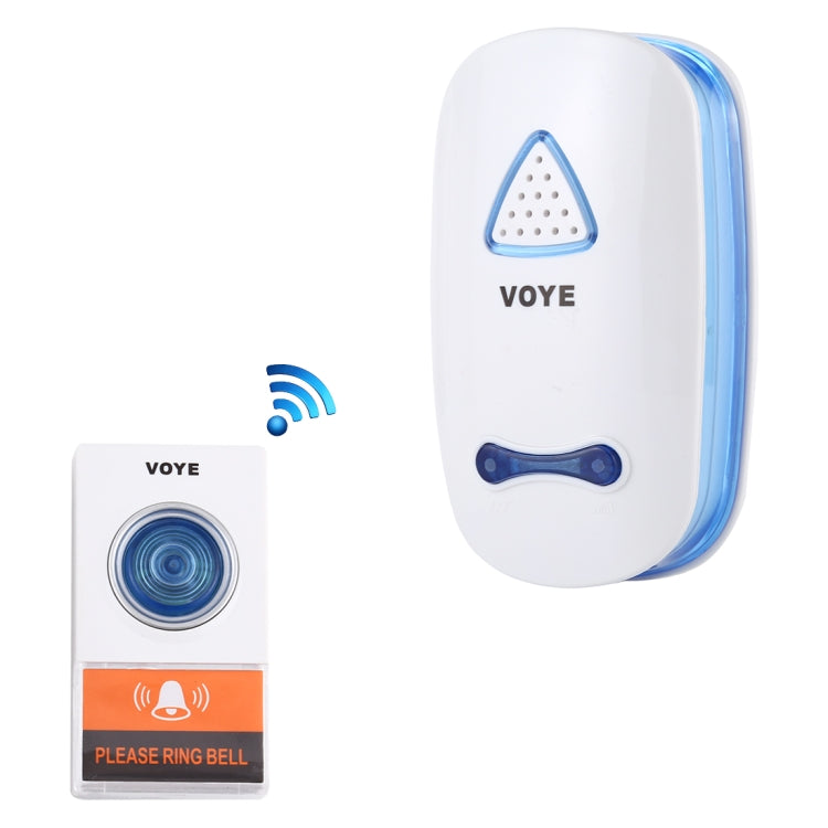 VOYE V025A Home Music Remote Control Wireless Doorbell with 38 Polyphony Sounds, US Plug, V025A