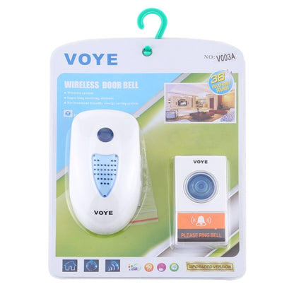 VOYE V003A Home Music Remote Control Wireless Doorbell with 38 Polyphony Sounds, US Plug, V003A