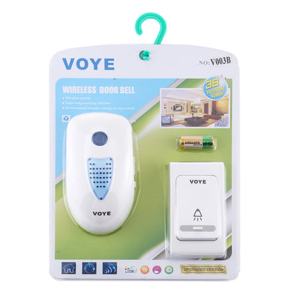 VOYE V003B Home Music Remote Control Wireless Doorbell with 38 Polyphony Sounds, US Plug, V003B