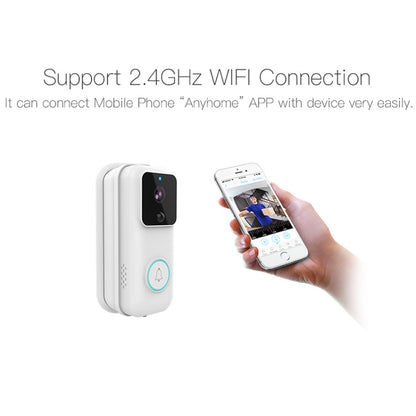 Anytek B60 720P Smart WiFi Video Visual Doorbell, Support APP Remote & PIR Detection & TF Card