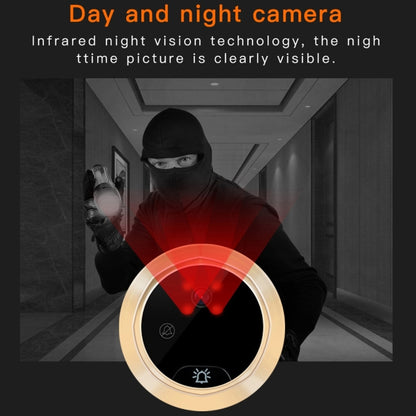 Smart WiFi Video Visual Doorbell, Support Night Vision & Video Message Leaving & Motion Detection & Multi-languages & 32GB TF Card