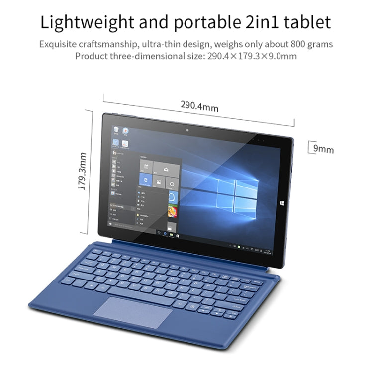 Windows 10 System, Intel Gemini Lake N4120 Quad Core Up to 2.6GHz, with Keyboard & Stylus Pen, Support Dual Band WiFi & Bluetooth & Micro SD Card, 8GB+128GB