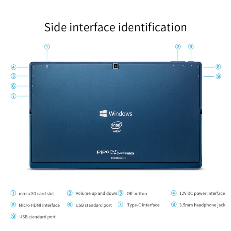 Windows 10, Intel Gemini Lake N4120 Quad Core Up to 2.6GHz, with Keyboard & Stylus Pen, Support Dual Band WiFi & Bluetooth & Micro SD Card, 8GB+128GB+512GB