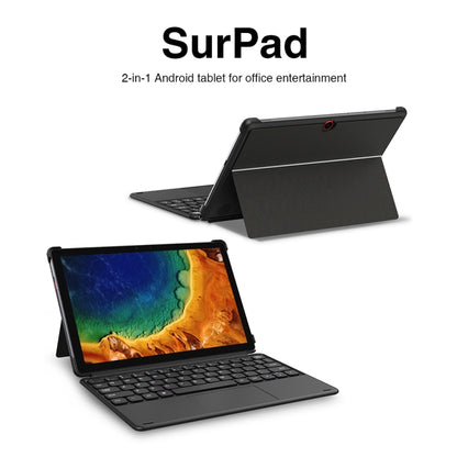 with Keyboard, Android 10.0, Helio MT6771V Octa Core up to 2.0GHz, Support Dual SIM & OTG & Bluetooth & Dual Band WiFi, EU Plug (Black+Grey), Surpad with Keyboard